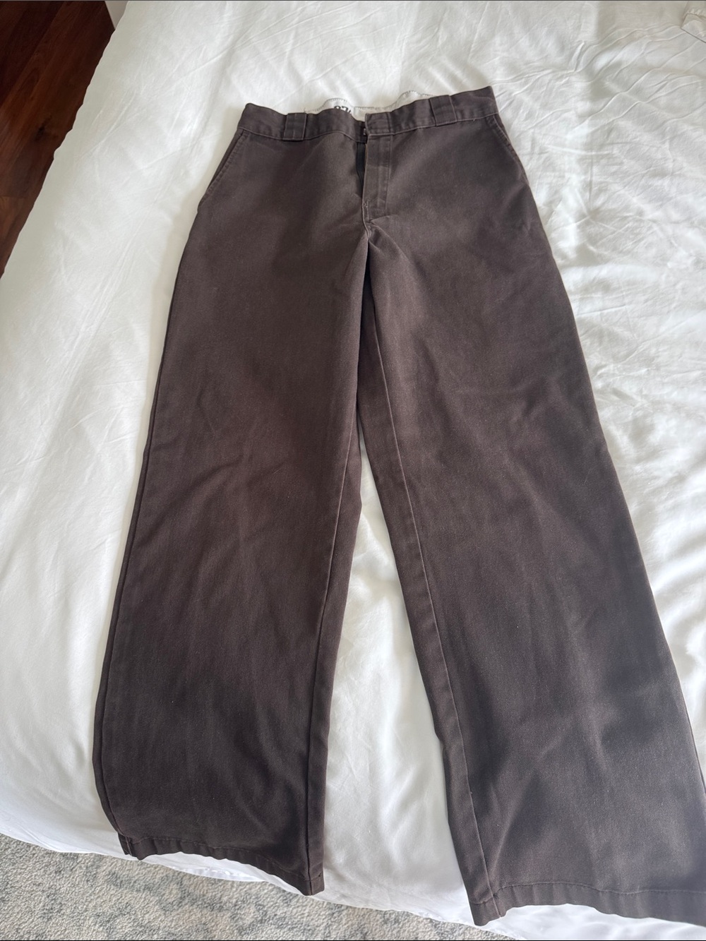 Men's Wide-Leg Brown Pants